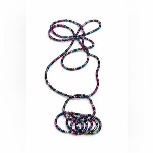 Elegant Multicolor Hand Beaded Necklace
